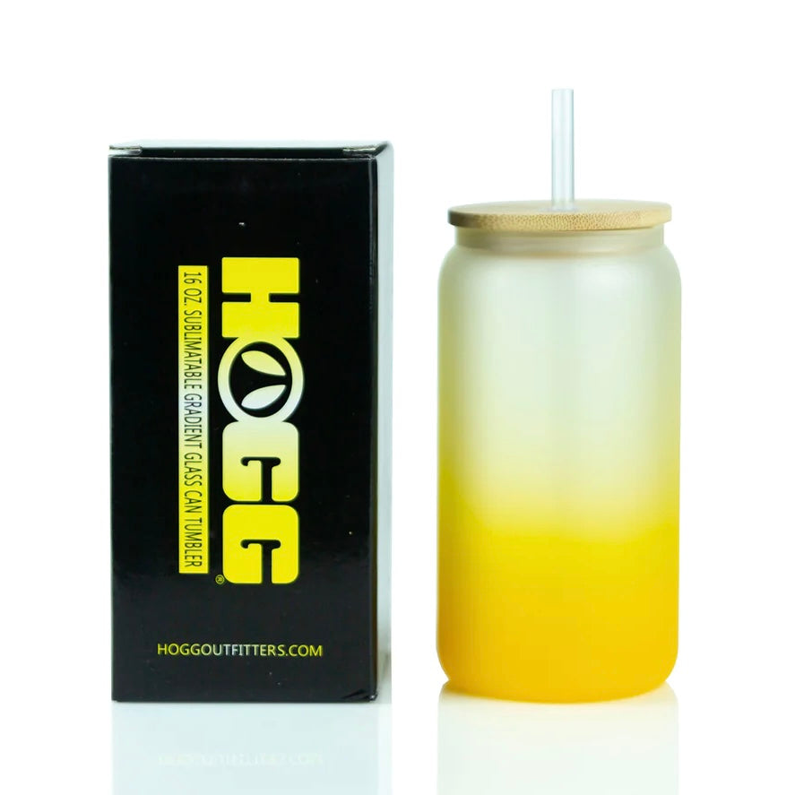 16oz Butterfly Glass Tumbler