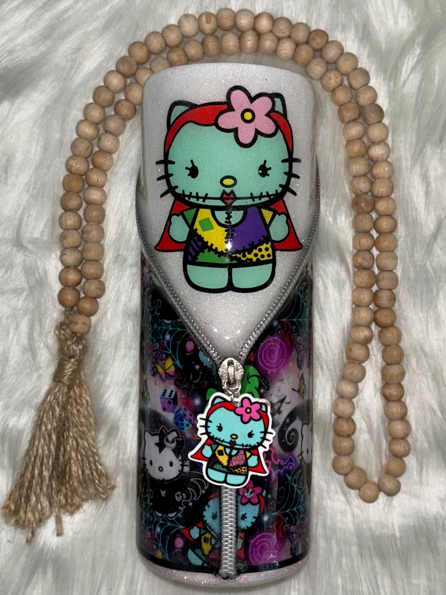 20oz Spooky Kitty Zipper Tumbler