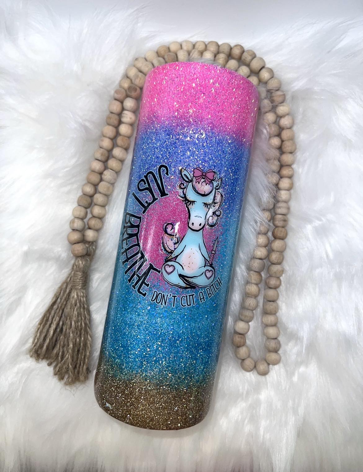 20oz Just Breathe Sassy Tumbler