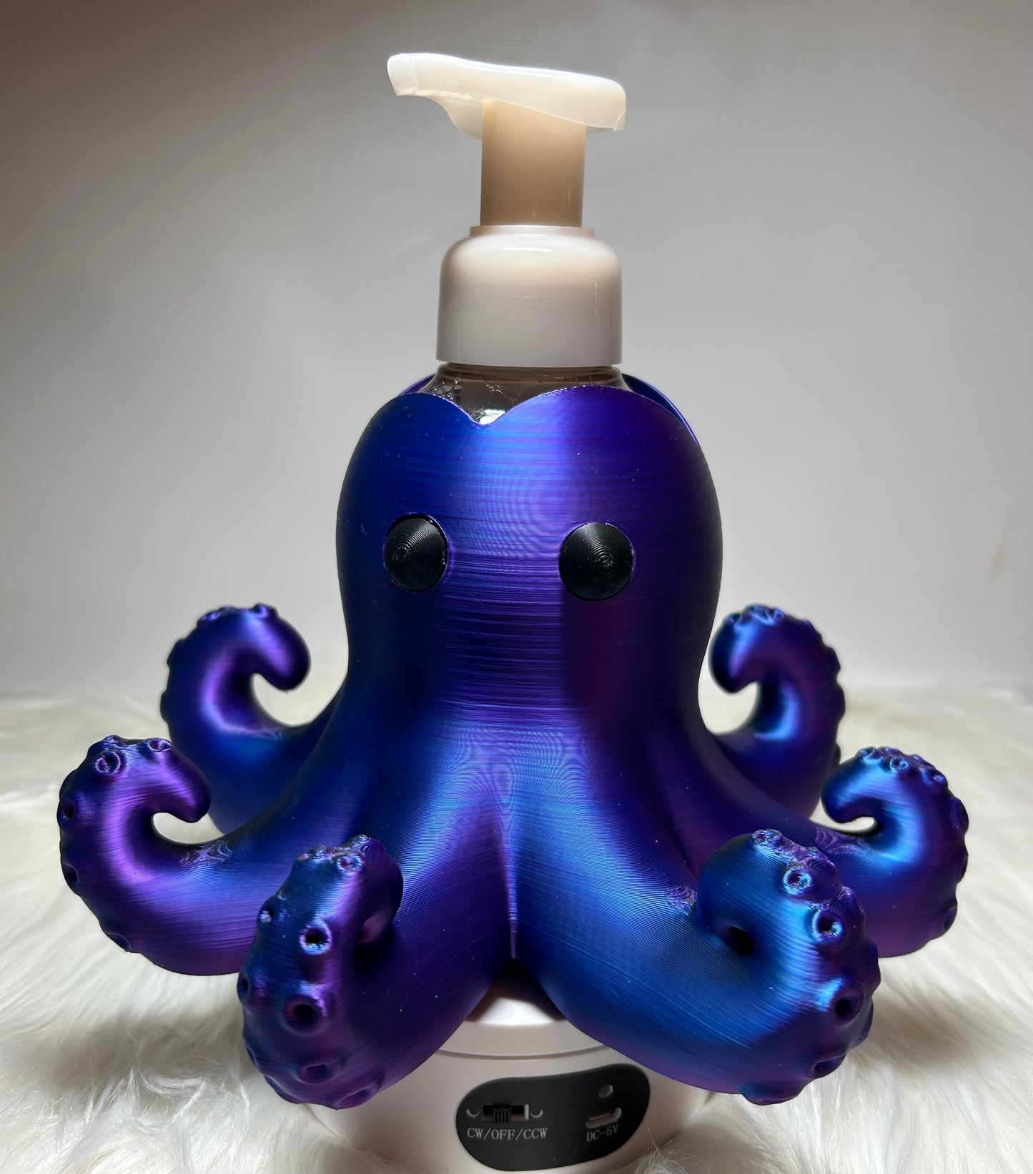 3d Purple/Blue/Black Ombré Octopus Soap Holder