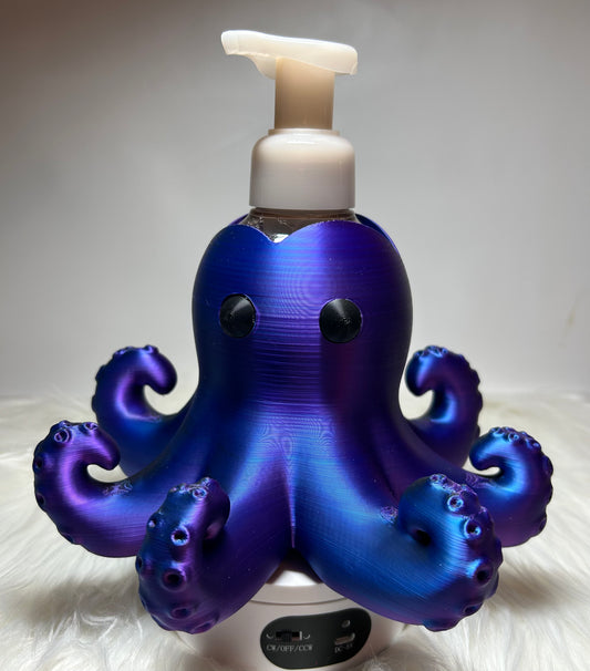 3d Purple/Blue/Black Ombré Octopus Soap Holder