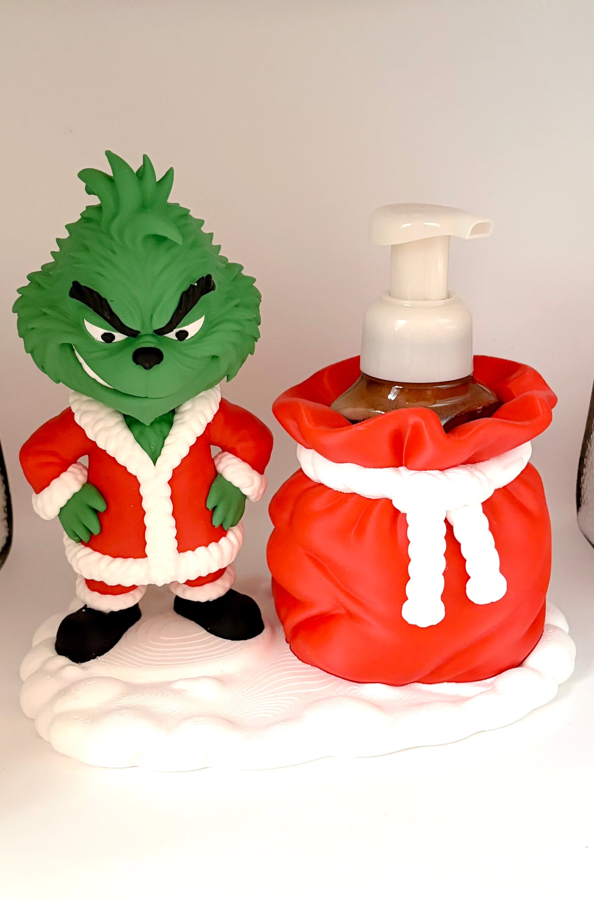 3D Grinch with Santa Sack Soap Holder