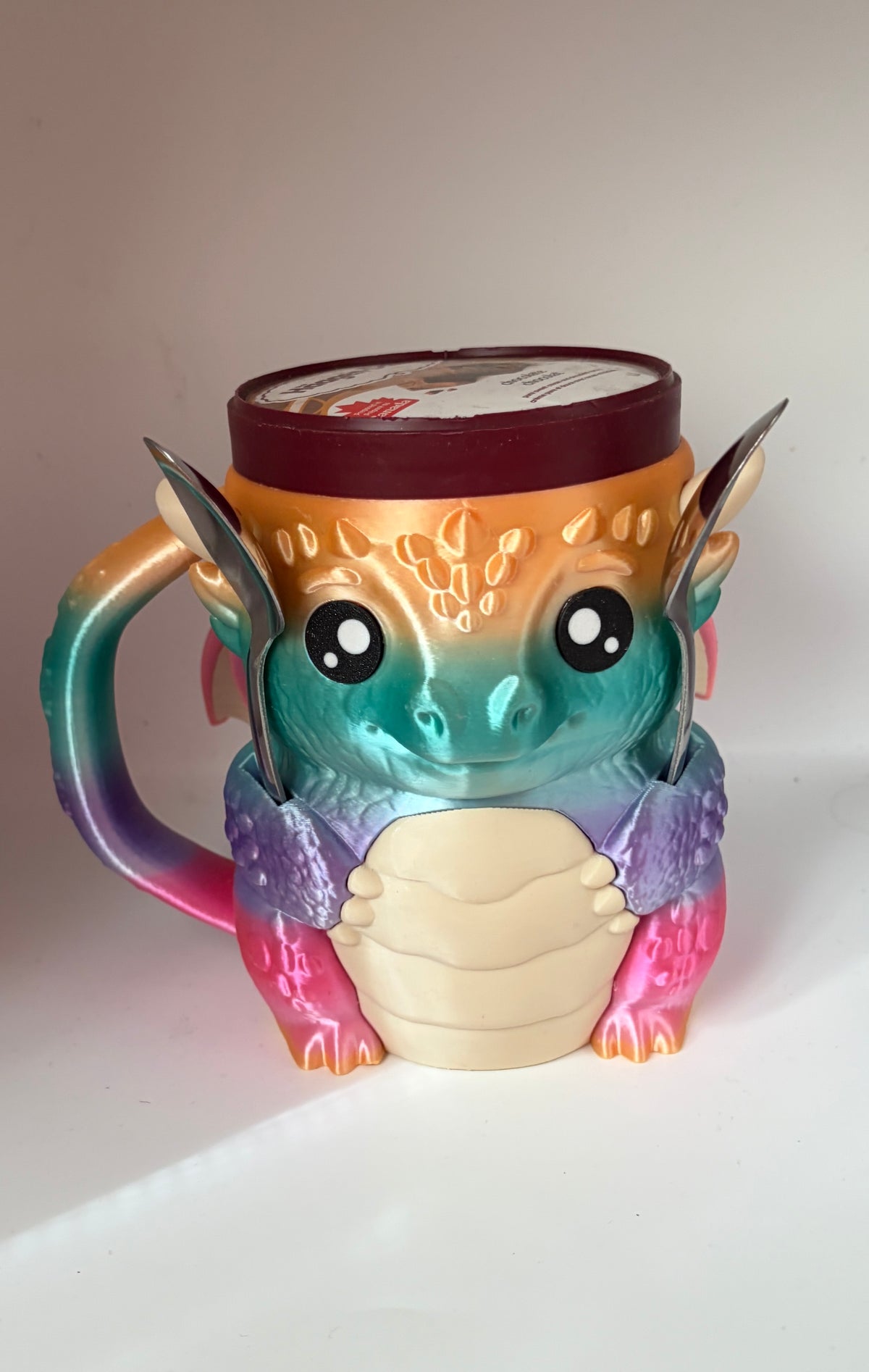 3D Dragon Ice Cream Pint Holder