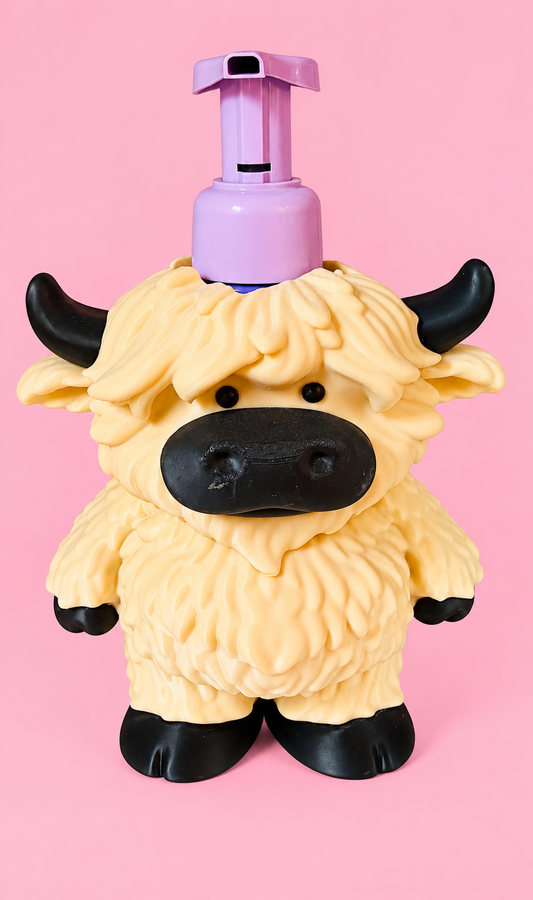 3d highland cow soap holder