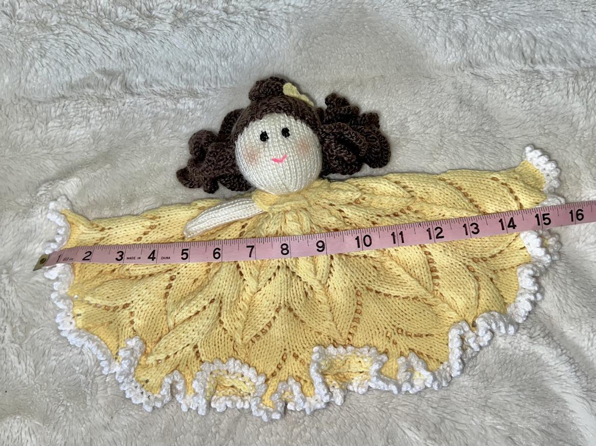 Belle Knitted lovey doll