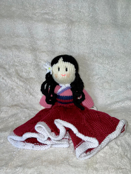 Mulan Knitted lovey doll
