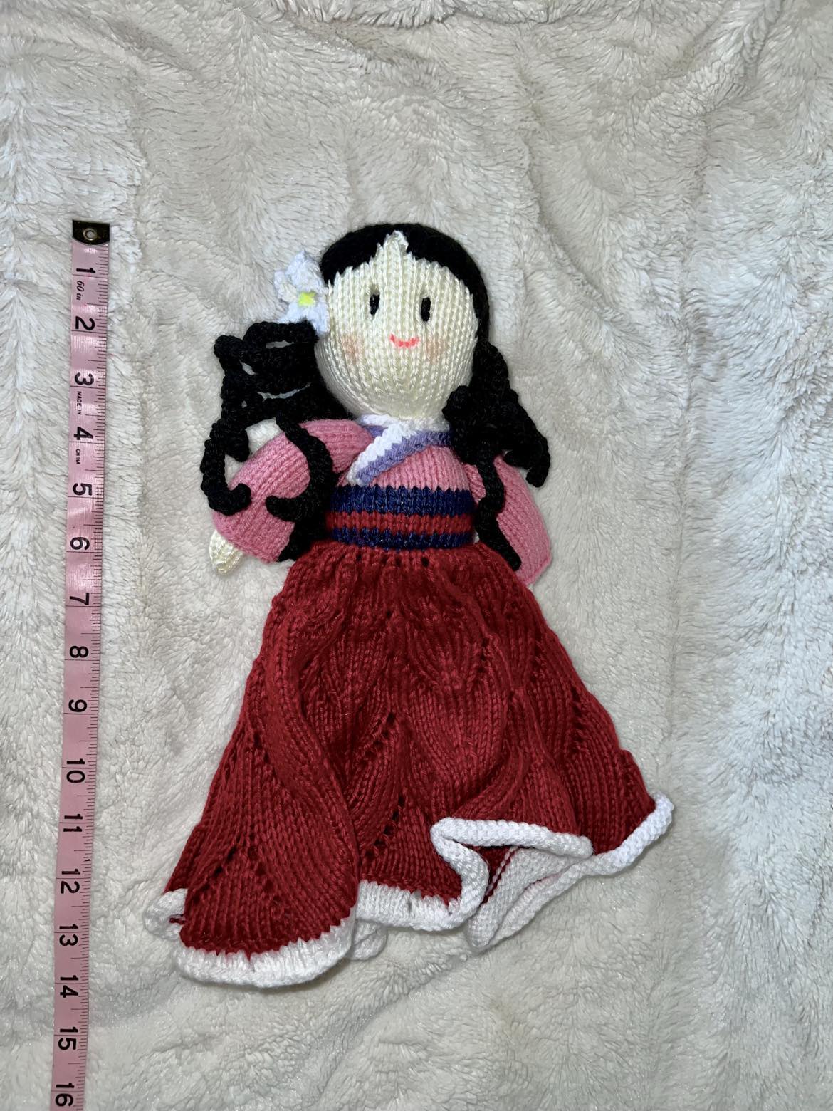 Mulan Knitted lovey doll