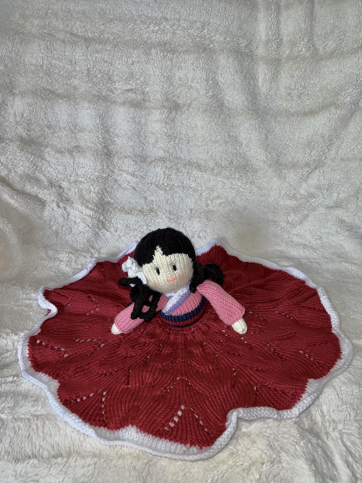 Mulan Knitted lovey doll