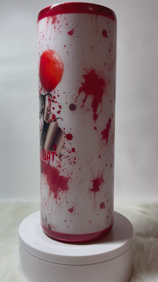 Horror clown 20oz tumbler