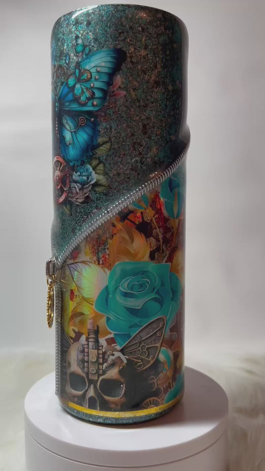 Steampunk foil 20oz tumbler